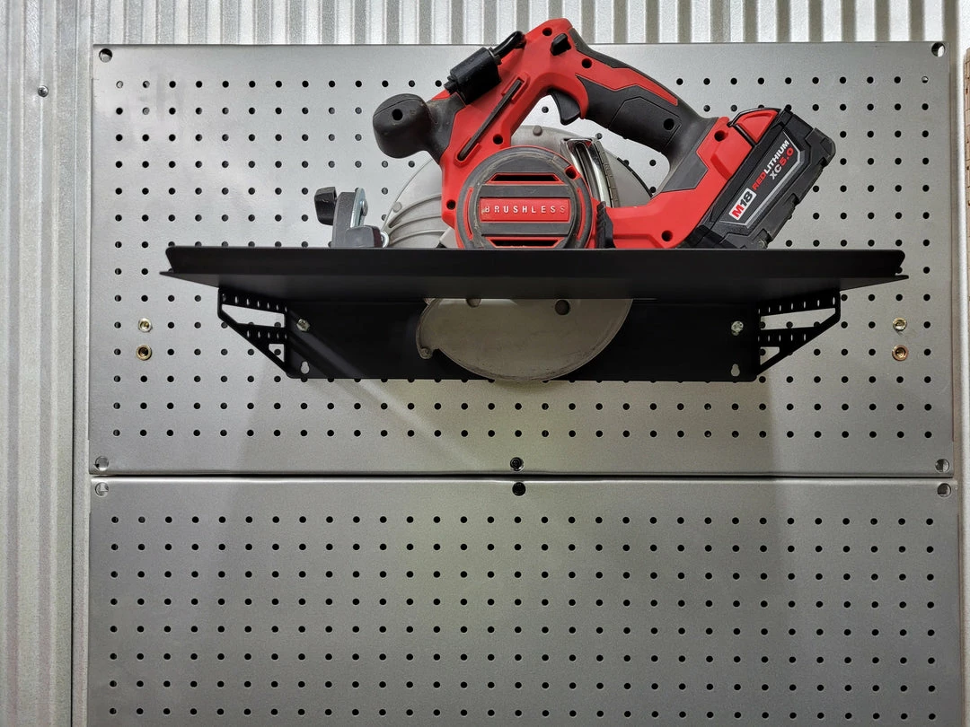 Speed Fabrication Saw Storage Shelf For Circular Saws Tool Organization