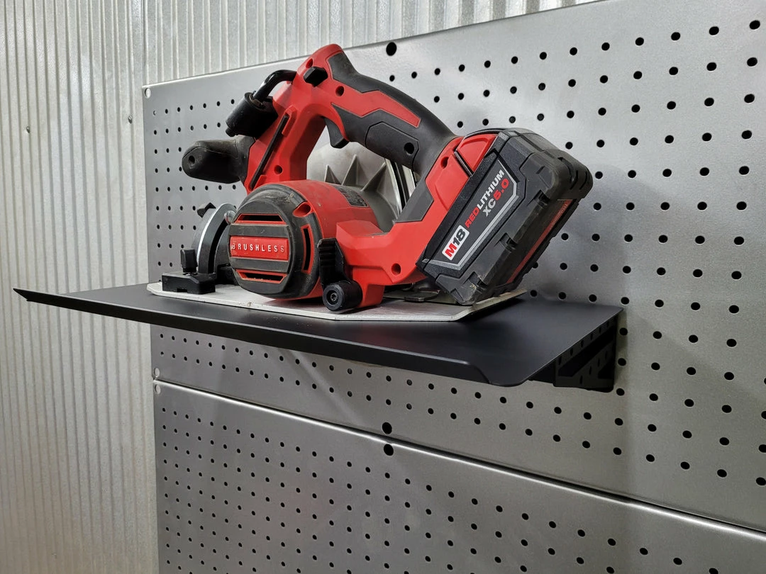 Speed Fabrication Saw Storage Shelf For Circular Saws Tool Organization