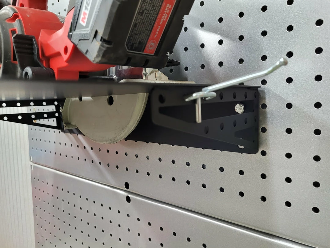 Speed Fabrication Saw Storage Shelf For Circular Saws Tool Organization