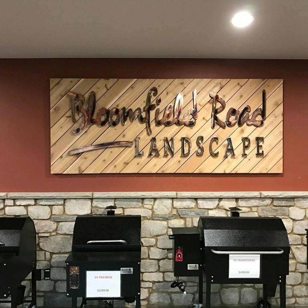 Speed Fabrication Business Indoor & Outdoor Metal Signs Large Interior Business Sign