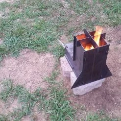 Speed Fabrication Portable Camping Stove - Wood Burning Cook Stove