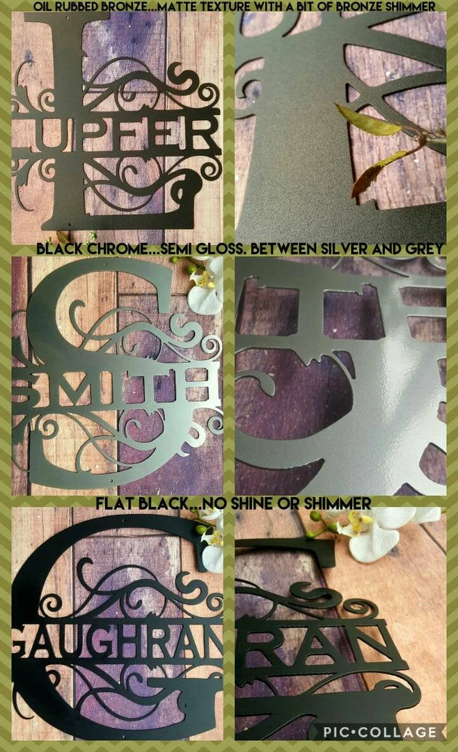 Speed Fabrication Elegant Family Name Sign Over Year Established