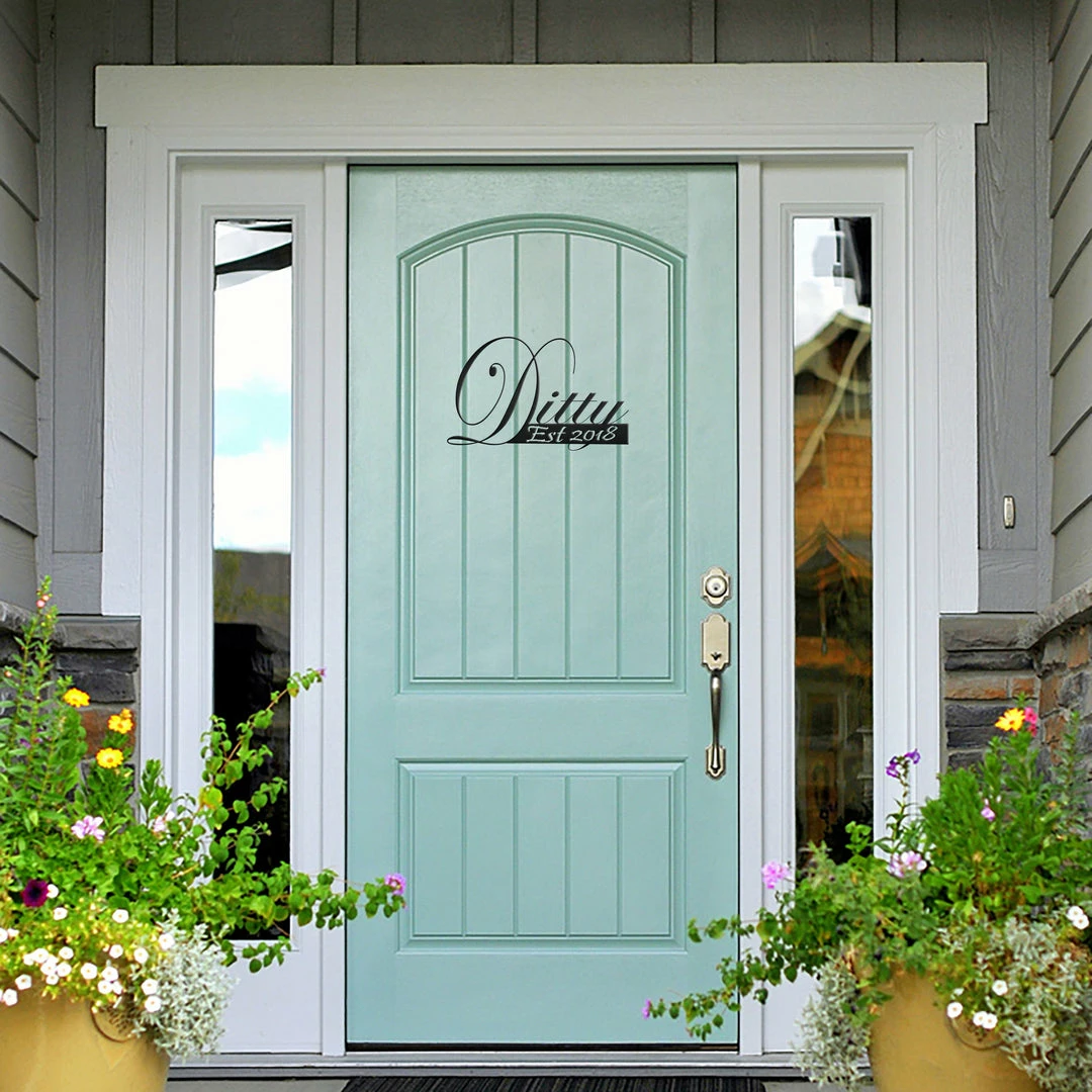 Speed Fabrication Elegant Family Name Sign Over Year Established