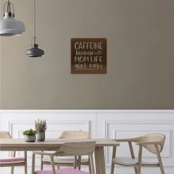 Speed Fabrication Home Decor & Gifts Caffeine Because Mom Life Ain't Easy Wall Decor