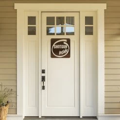 Speed Fabrication Shotgun Inside Metal Sign