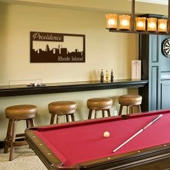 Speed Fabrication City Skyline Providence Skyline Square Metal Sign