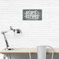 Speed Fabrication Stars & Stripes American Metal Sign