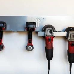 Speed Fabrication Tool Organization Cordless Tool Holder With Grinder Storage Rack