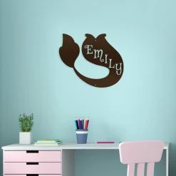 Speed Fabrication Personalized Mermaid Tail Metal Sign
