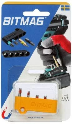 Speed Fabrication BITMAG Bit Holder - Composite - Yellow Tool Organization