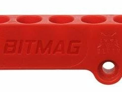 Speed Fabrication BITMAG Bit Holder - Composite - Red Tool Organization