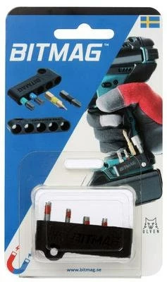 Speed Fabrication BITMAG Bit Holder - Composite - Black Tool Organization