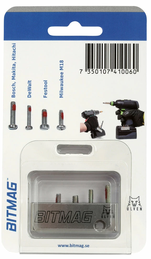 Speed Fabrication Tool Organization BITMAG Bit Holder - Aluminum