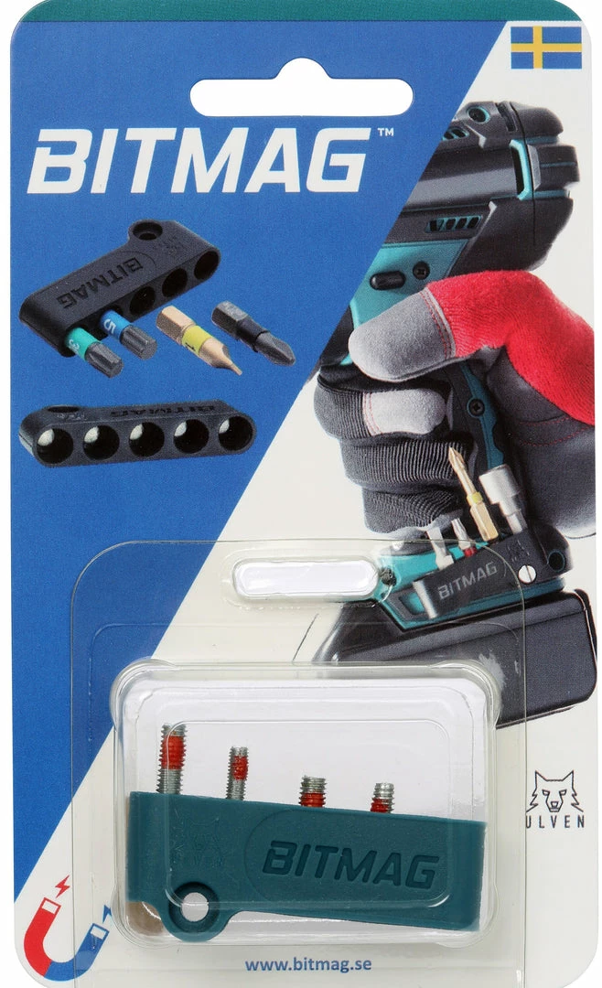 Speed Fabrication BITMAG Bit Holder - Composite - Teal-Tool Organization