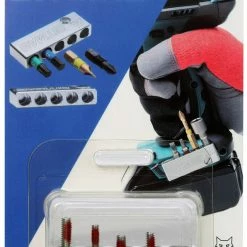 Speed Fabrication Tool Organization BITMAG Bit Holder - Aluminum