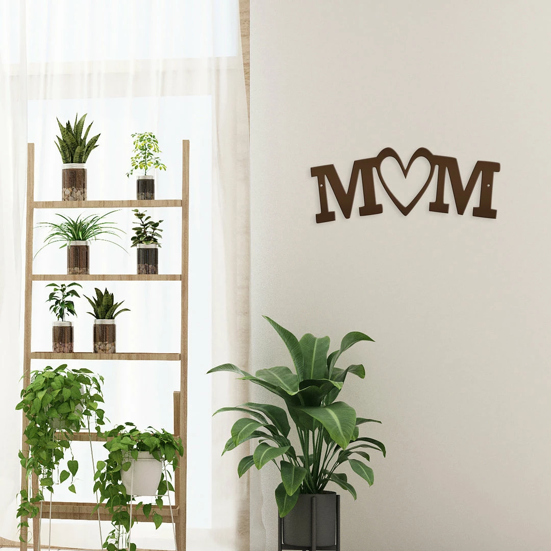 Speed Fabrication Home Decor & Gifts Mom Heart Love Monogram