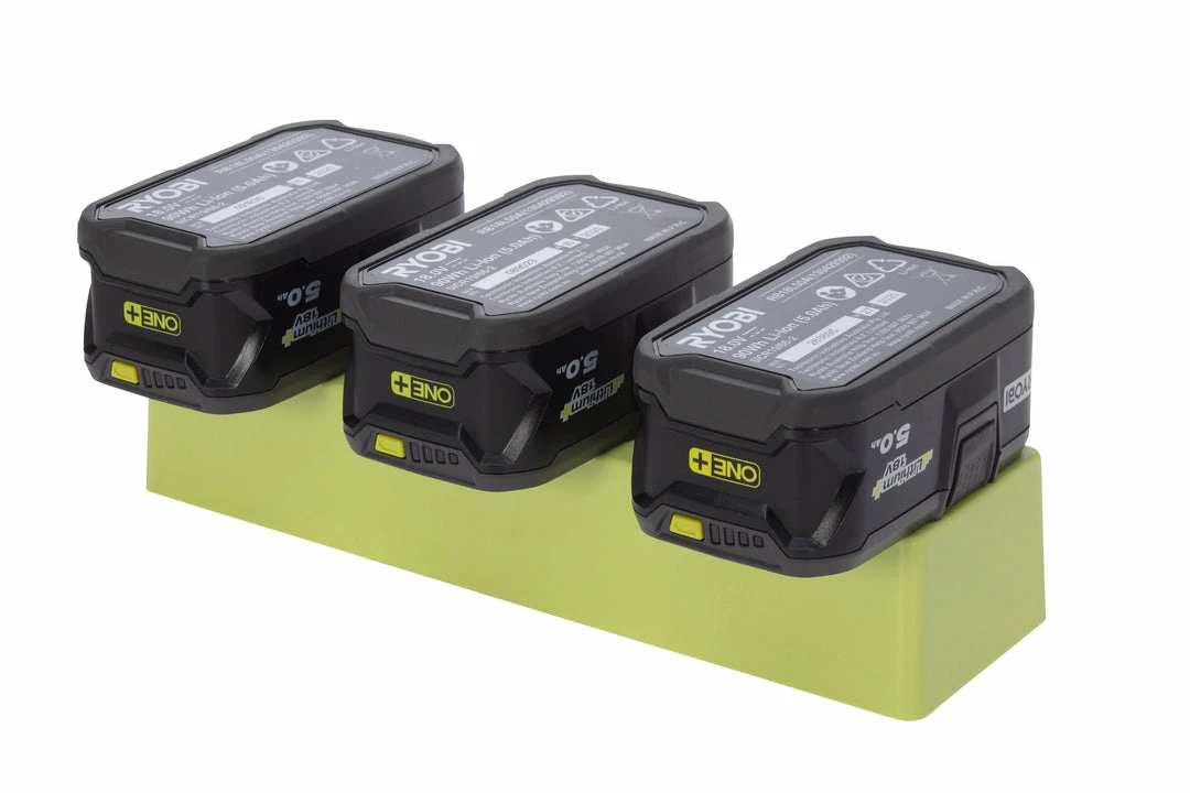 Speed Fabrication Tool Organization RYOBI 18V 3-Unit Battery Holder