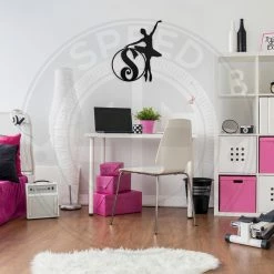 Speed Fabrication Personalized Ballerina Monogram Metal Sign