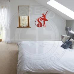 Speed Fabrication Personalized Ballerina Monogram Metal Sign