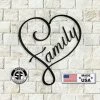 Speed Fabrication Home Decor & Gifts Heart Family Wall Art