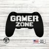 Speed Fabrication Gamer Zone Controller Wall Decor Baby & Kids Metal Wall Signs