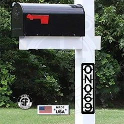 Speed Fabrication Address/House Number Metal Signs Mailbox Post Address Number Plaque Set Of 2