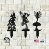 Speed Fabrication Outdoor Patio/Lawn Metal Signs Assorted Fairy Metal Yard Stakes