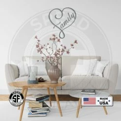 Speed Fabrication Home Decor & Gifts Heart Family Wall Art