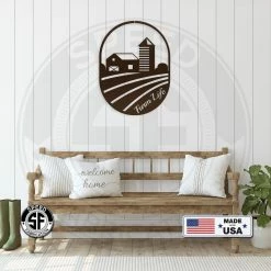 Speed Fabrication Farm Life Metal Sign