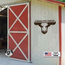 Speed Fabrication Farm Metal Signs Personalized Farm/Company Name Bull Metal Sign