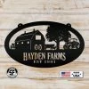Speed Fabrication Oval Farm Sign With Family Name And Established Date Most Popular