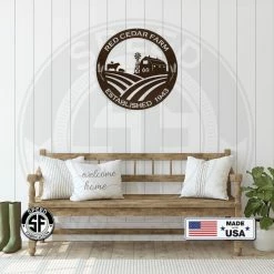 Speed Fabrication Farm Metal Signs Personalized Farm Name And Established Date Metal Sign