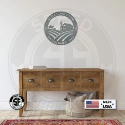 Speed Fabrication Farm Metal Signs Personalized Farm Name And Established Date Metal Sign