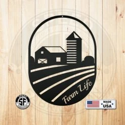 Speed Fabrication Farm Life Metal Sign