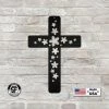 Speed Fabrication Flower Metal Cross Sign Religious Metal Signs