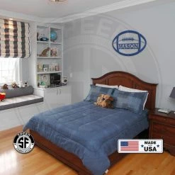 Speed Fabrication Personalized Football Metal Sign Sports Wall Art