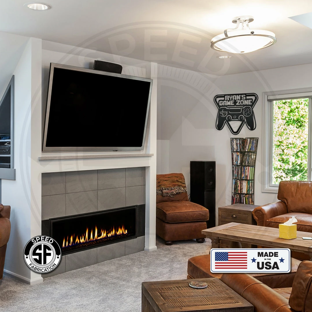 Speed Fabrication Personalized Game Zone Metal Sign