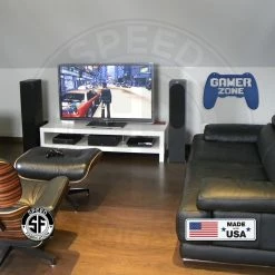 Speed Fabrication Gamer Zone Controller Wall Decor Baby & Kids Metal Wall Signs