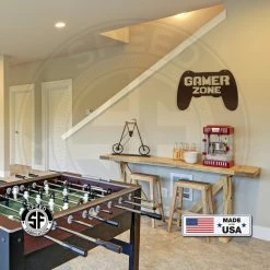 Speed Fabrication Gamer Zone Controller Wall Decor Baby & Kids Metal Wall Signs