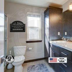 Speed Fabrication Bathroom Metal Signs Get Naked Unless Your Just Dropping By...That Would Be Weird Bathroom Metal Sign