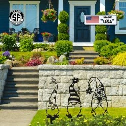 Speed Fabrication Outdoor Patio/Lawn Metal Signs Assorted Gnome Metal Yard Stakes
