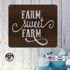 Speed Fabrication Farm Metal Signs Farm Sweet Farm Metal Sign