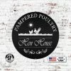 Speed Fabrication Farm Metal Signs Pampered Poultry Hen House Outdoor Metal Sign - Metal Chicken Coop Sign - Outdoor Sign