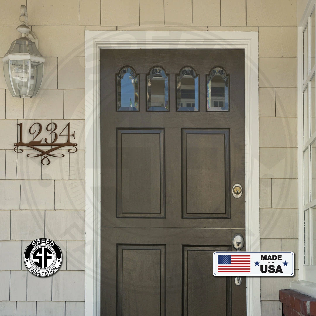 Speed Fabrication Address/House Number Metal Signs Custom Decorative Address Sign