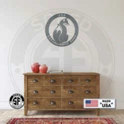 Speed Fabrication Personalized Fox Sign With Established Date