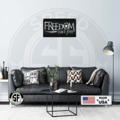 Speed Fabrication Patriotic Metal Signs Freedom Isn't Free American Metal Sign