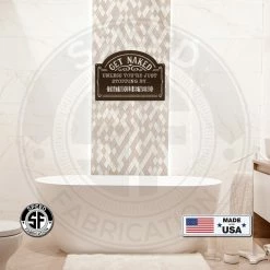 Speed Fabrication Bathroom Metal Signs Get Naked Unless Your Just Dropping By...That Would Be Weird Bathroom Metal Sign