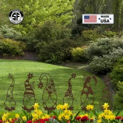 Speed Fabrication Outdoor Patio/Lawn Metal Signs Assorted Gnome Metal Yard Stakes