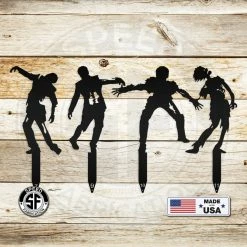 Speed Fabrication Assorted Halloween Zombie Metal Yard Stakes
