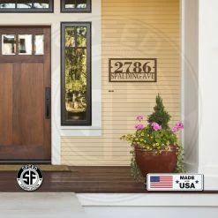 Speed Fabrication Personalized Rectangle Home Address Metal Sign